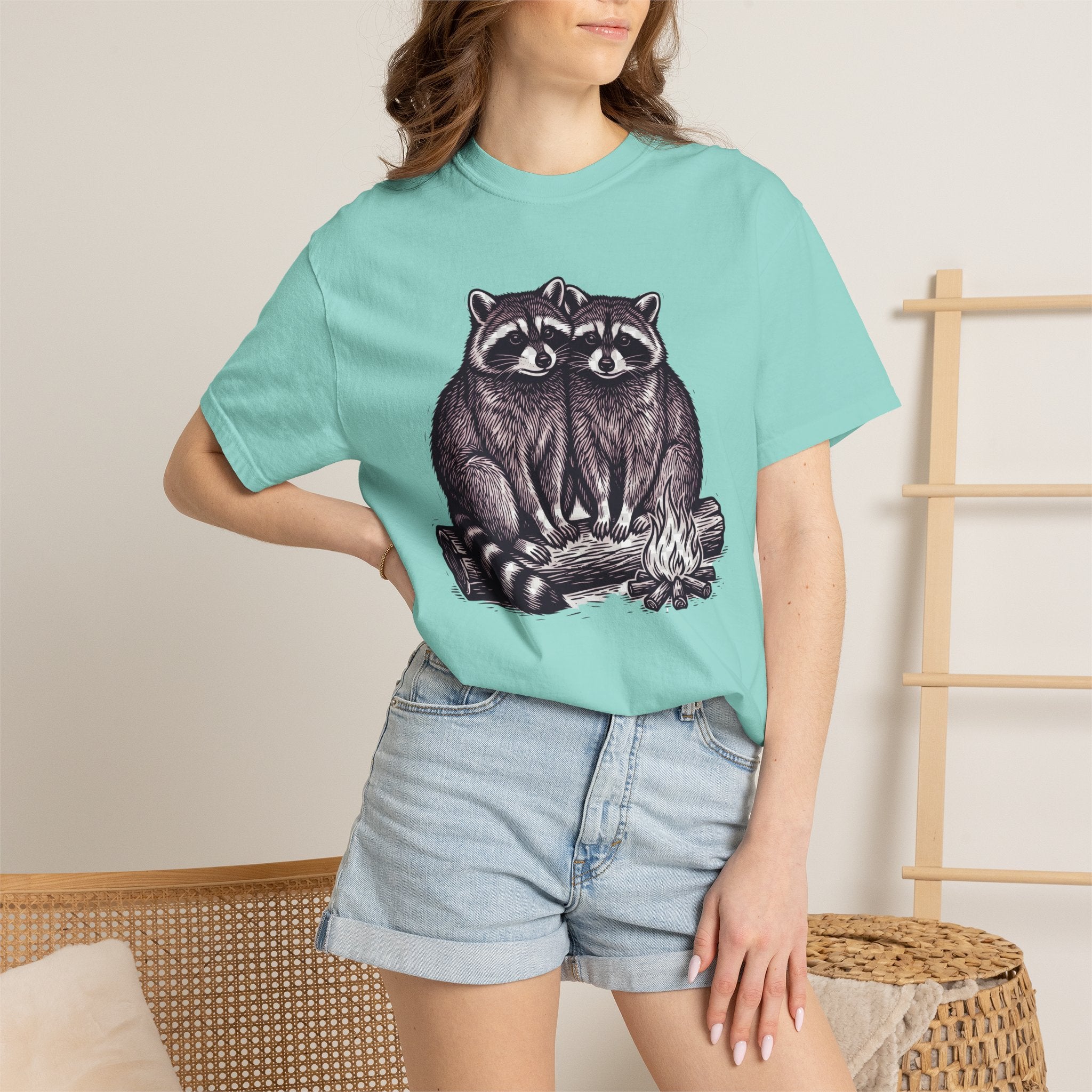 Cuddling Raccoons T-Shirt