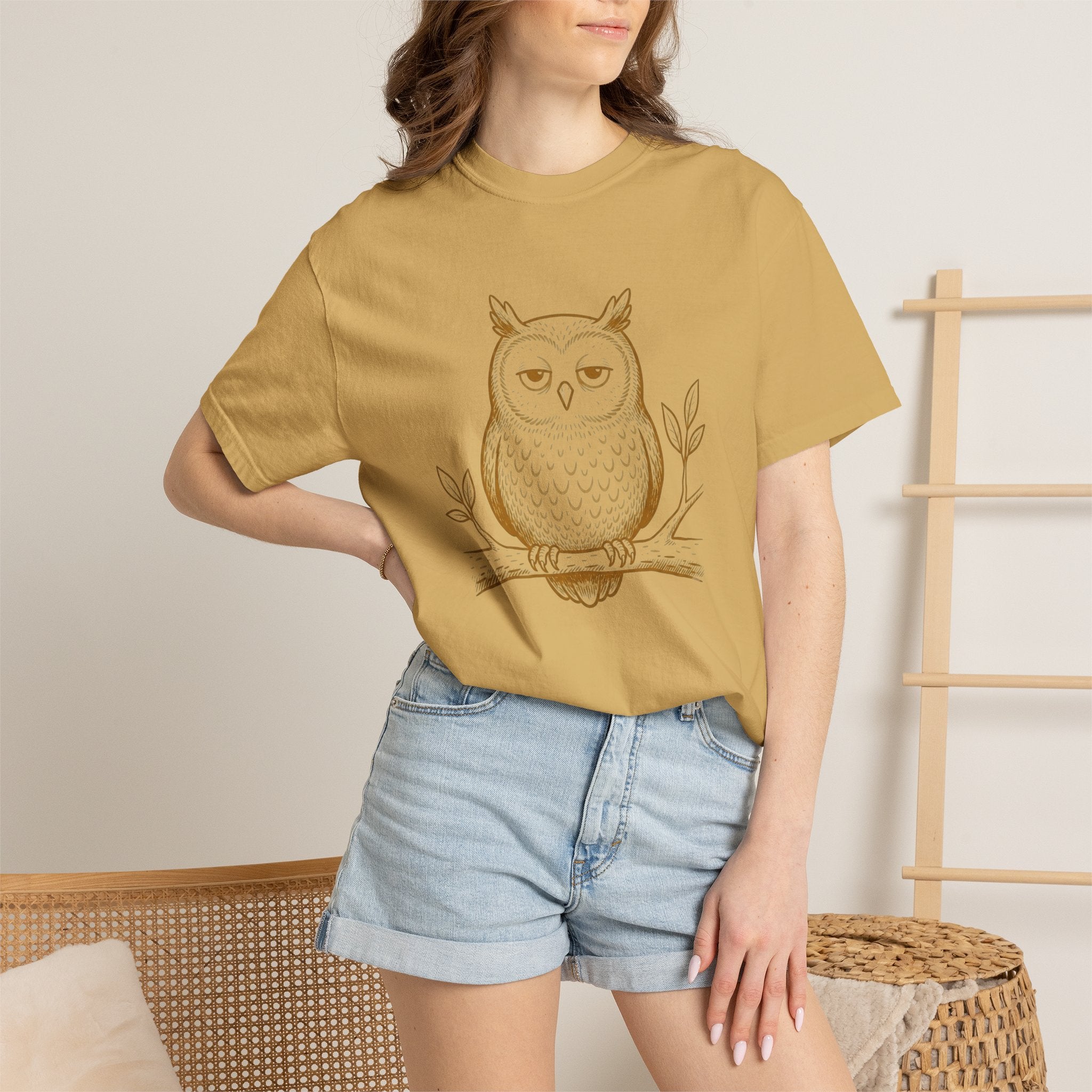 Owl on a branch T-Shirt