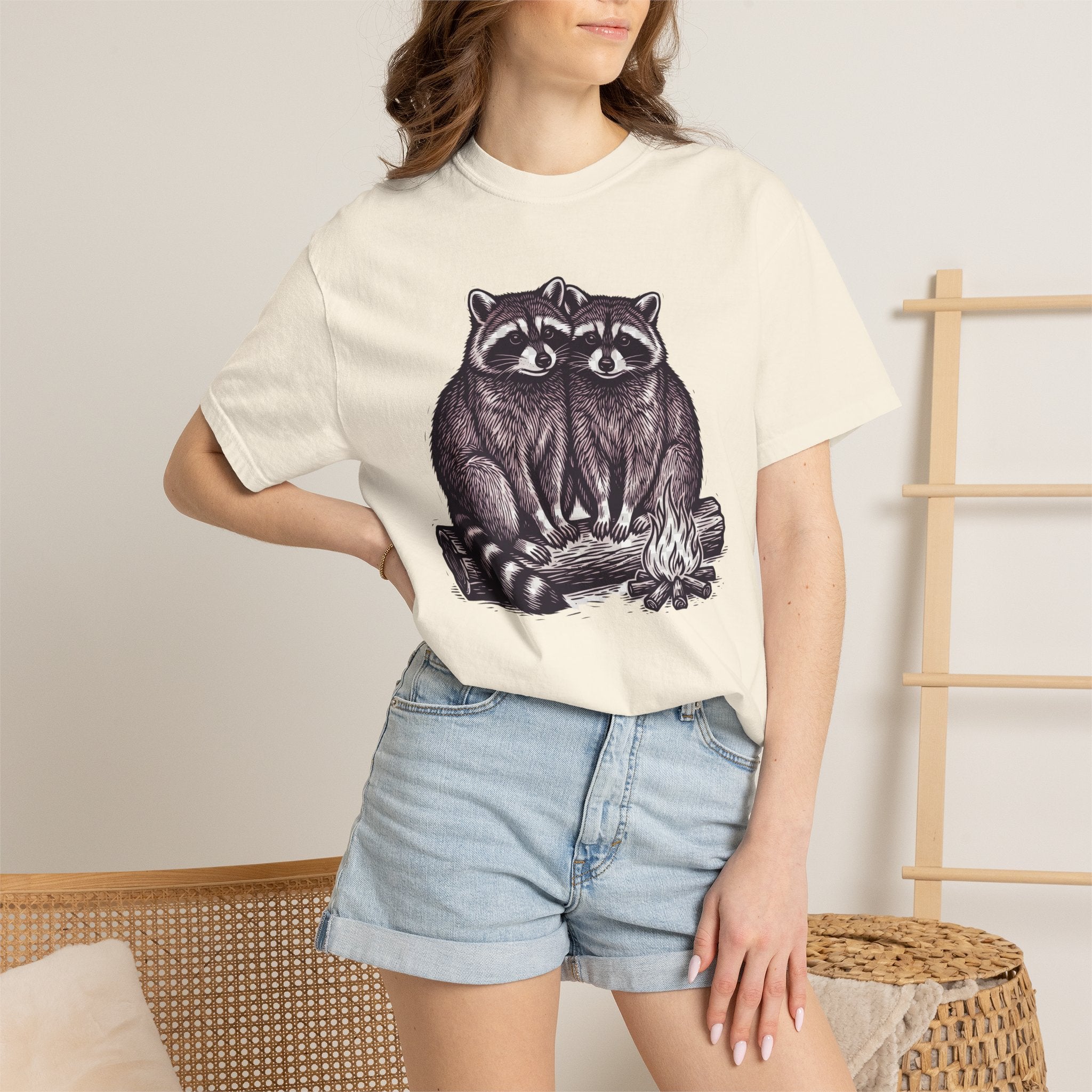 Cuddling Raccoons T-Shirt