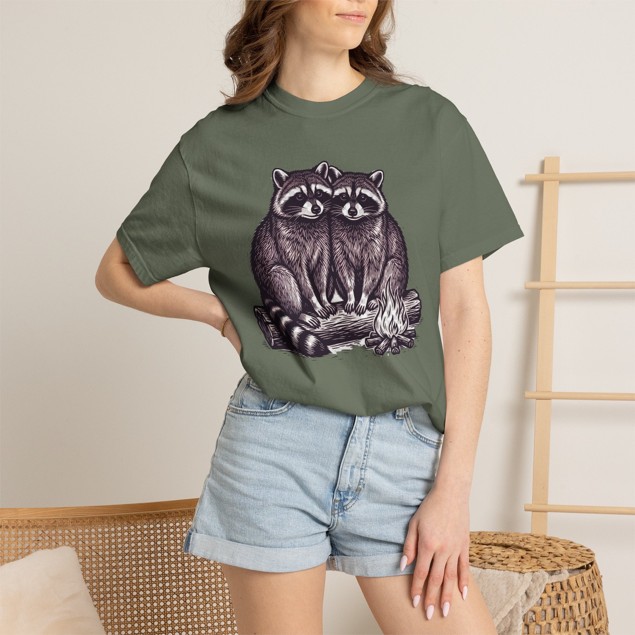 Cuddling Raccoons T-Shirt