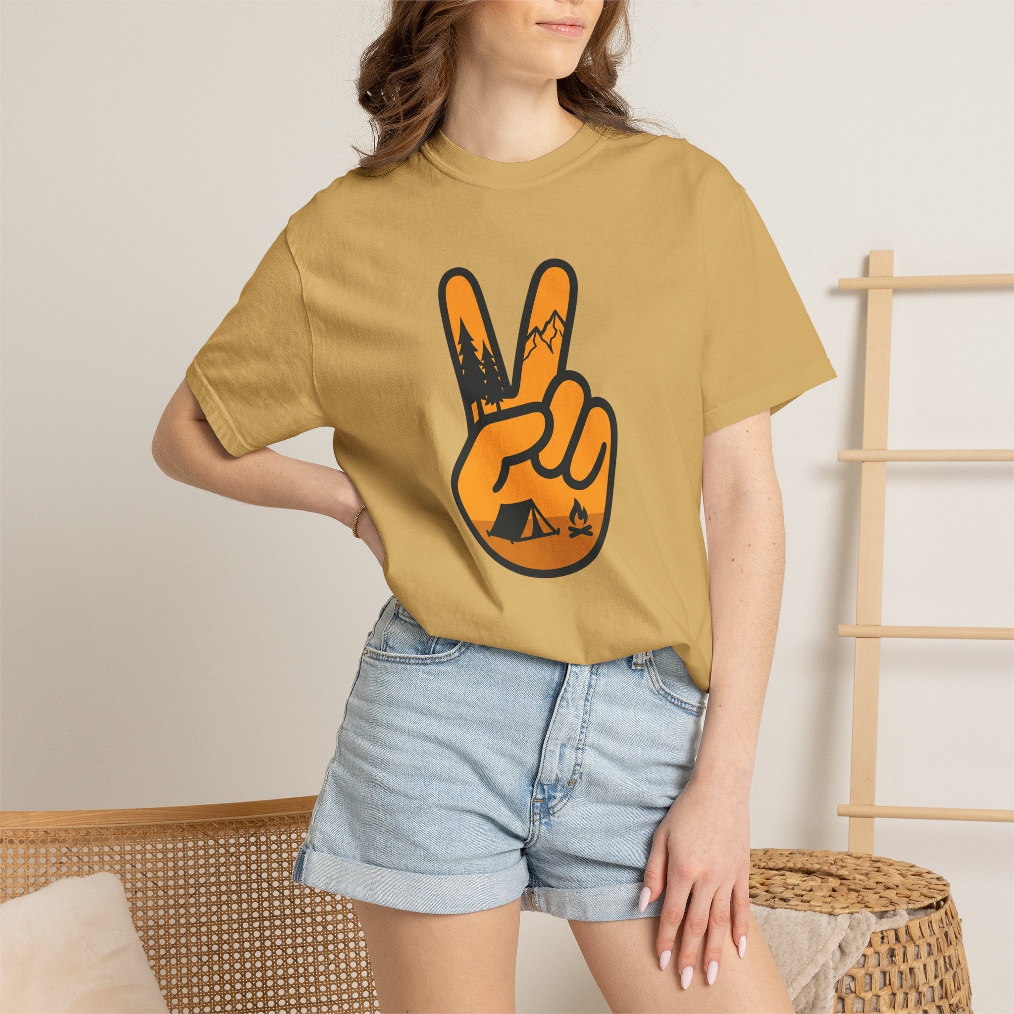 peace sunset camping T-Shirt
