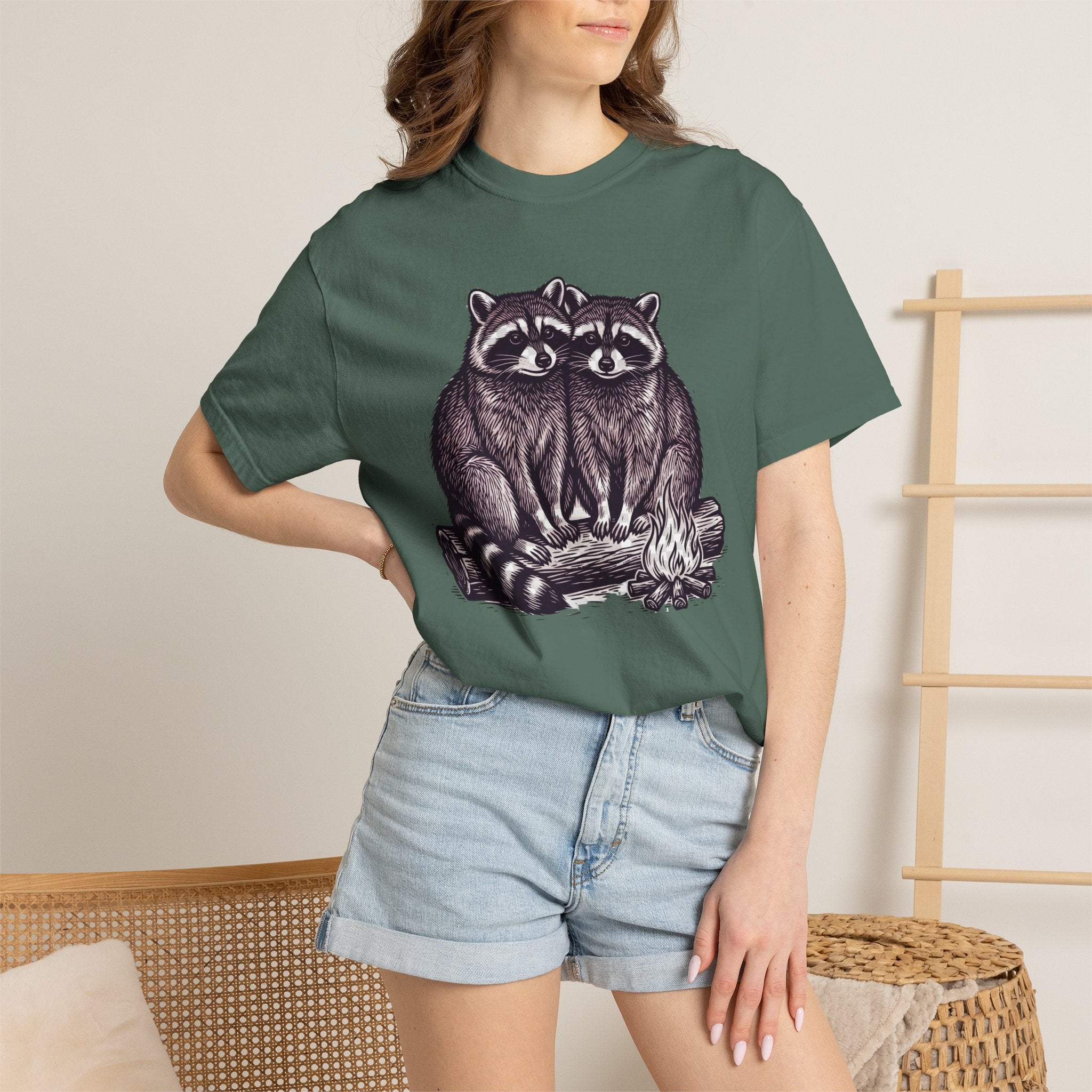 Cuddling Raccoons T-Shirt