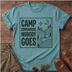 Camp Somewhere Nobody Goes T-Shirt